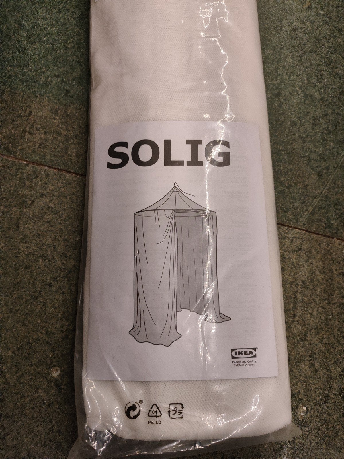 IKEA SOLIG klamboe/bedhemel, wit, nieuw in verpakking, Ophalen