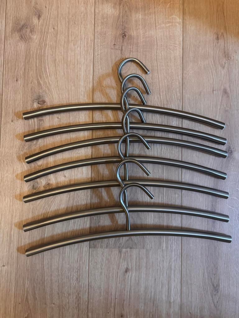 7 RVS metalen hangers, Ophalen of Verzenden, Nieuw, Metaal, Kinderen en Volwassenen
