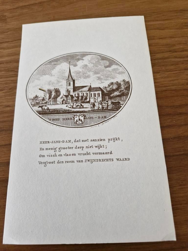 Prent T'Dorp Heer-Jans-Dam, Ophalen of Verzenden, Voor 1940, Gebruikt