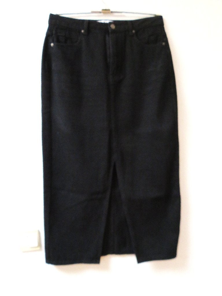 P80 DESIRES nieuwe lange jeans rok zwart maat 42, Desires, Zwart, Maat 42/44 (L), Nieuw