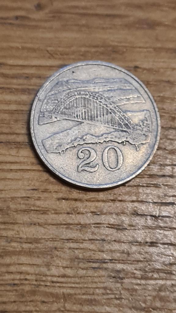 Zimbabwe - 20 Cents 1980 (D6), Postzegels en Munten, Munten | Afrika, Verzenden, Zimbabwe, Losse munt
