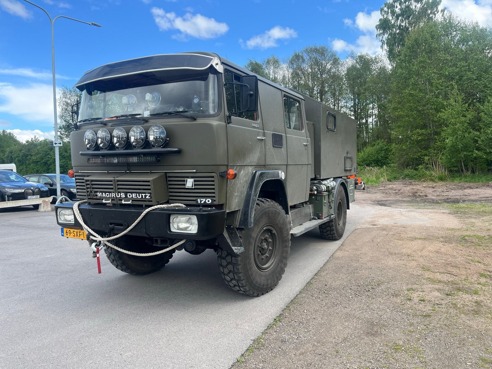 Magirus Deutz 170 D11 - Avontuurlijke 4x4 Camper, Standaard zit, Ringverwarming, Reservewiel, Tot en met 2