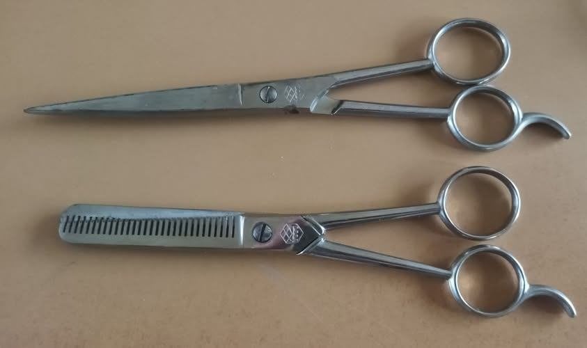 Tondeo  Scharenset: Rechte Knipschaar & Effileerschaar, Ophalen of Verzenden, Gebruikt, Overige typen