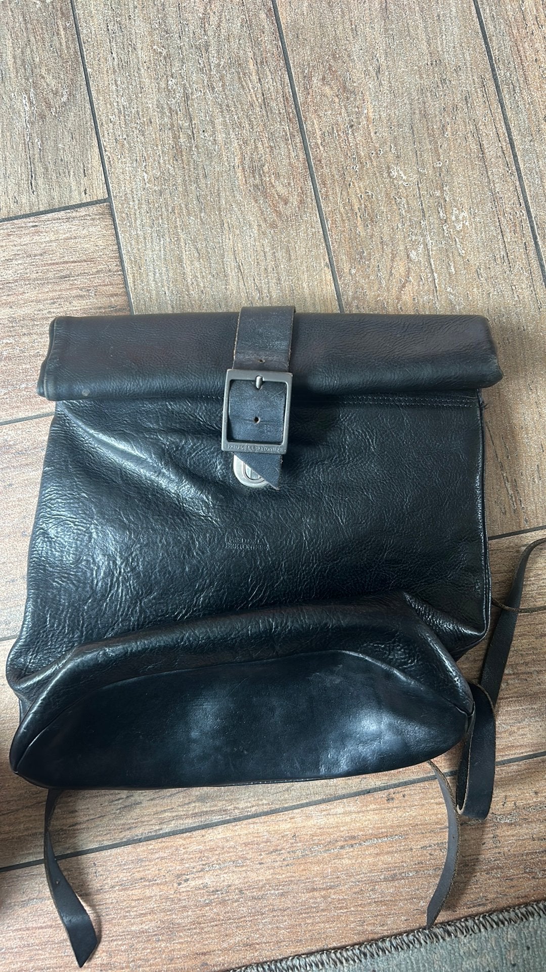 Vintage FRED DE LA BRETONIERE rougtas, Ophalen, Zo goed als nieuw, Bruin, Leer