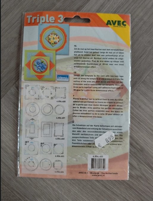 Set snij / embos / sierprik borduurmallen 4x (NIEUW), Hobby en Vrije tijd, Ophalen of Verzenden, Nieuw, Overige thema's, Overige typen