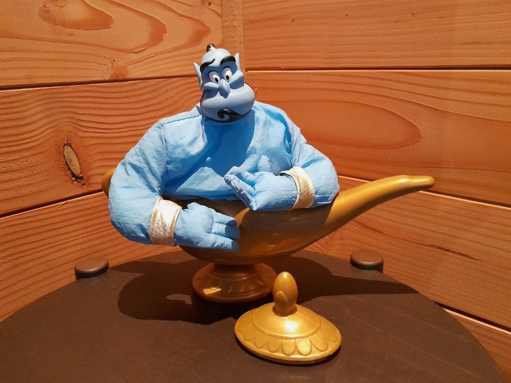 Aladdin Genie in the Lamp Mattel 1993, Ophalen, Overige figuren, Zo goed als nieuw, Beeldje of Figuurtje