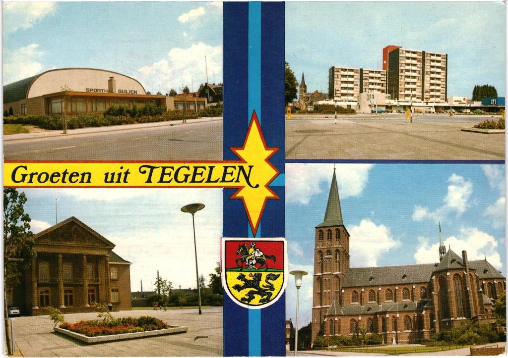 801126 Tegelen Limburg 1975  Gelopen met postzegel