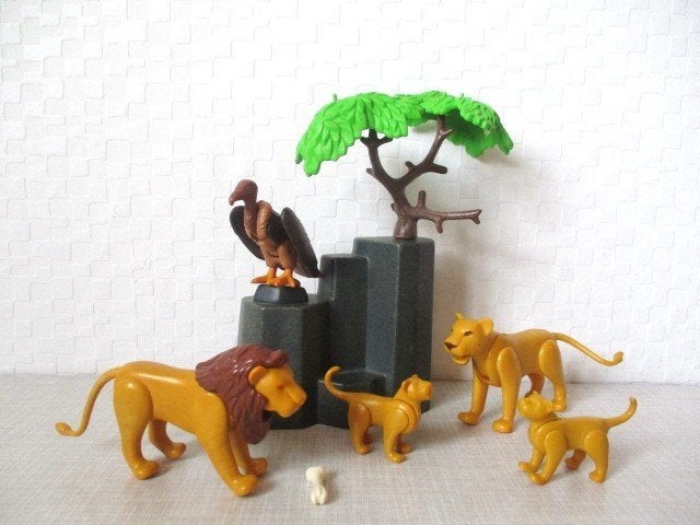 playmobil leeuwen fam. 3895 vintage, Ophalen of Verzenden, Gebruikt, Complete set, Overige typen