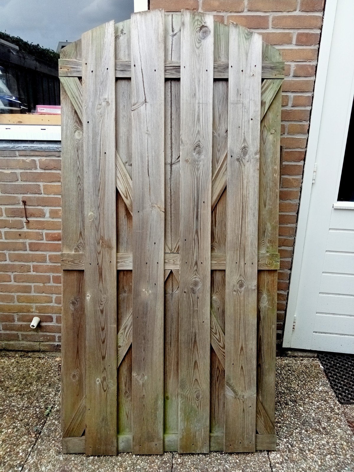 Tuinpoort toog (gebruikt), Ophalen, Hout, Minder dan 3 meter, 1 tot 2 meter