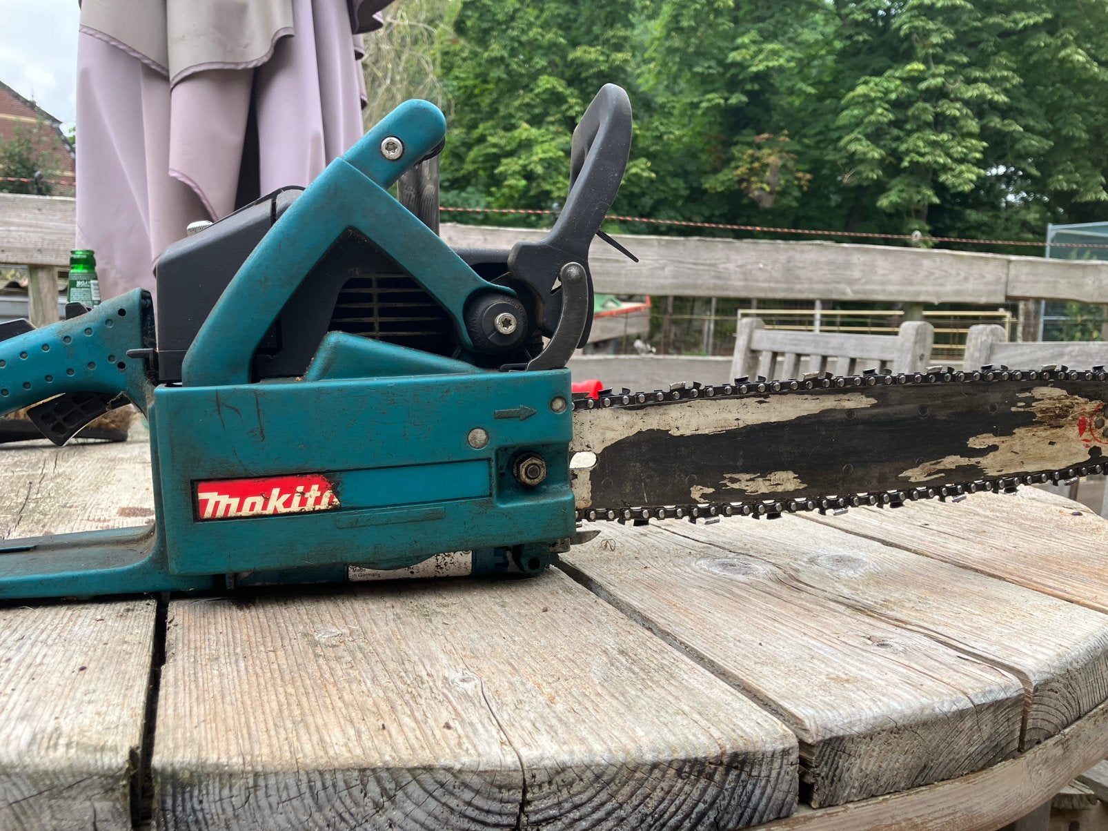 2 keer kettingzaag Makita en Wolf Garten, Ophalen, Gebruikt, Kettingzaag, 30 tot 70 mm