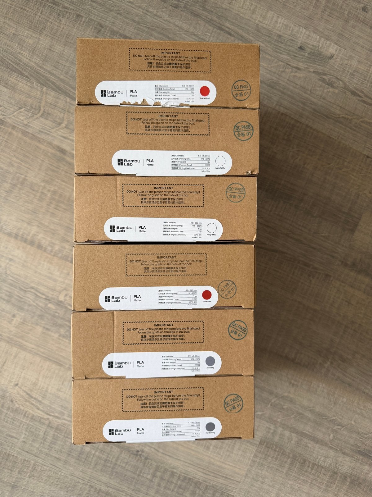 Bambu Lab PLA refill Matte Filament (6 rollen) nieuw, Computers en Software, 3D Printers, Nieuw, Filament, Ophalen of Verzenden