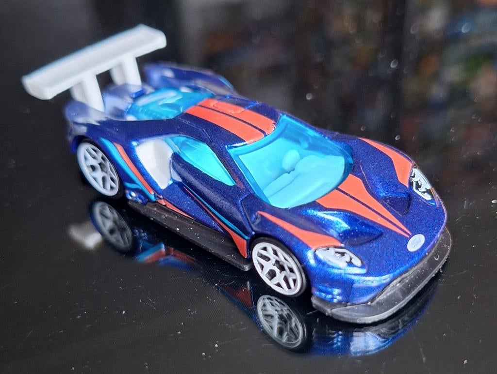 Hotwheels 2016 ford gt racer, Ophalen of Verzenden, Zo goed als nieuw, Auto