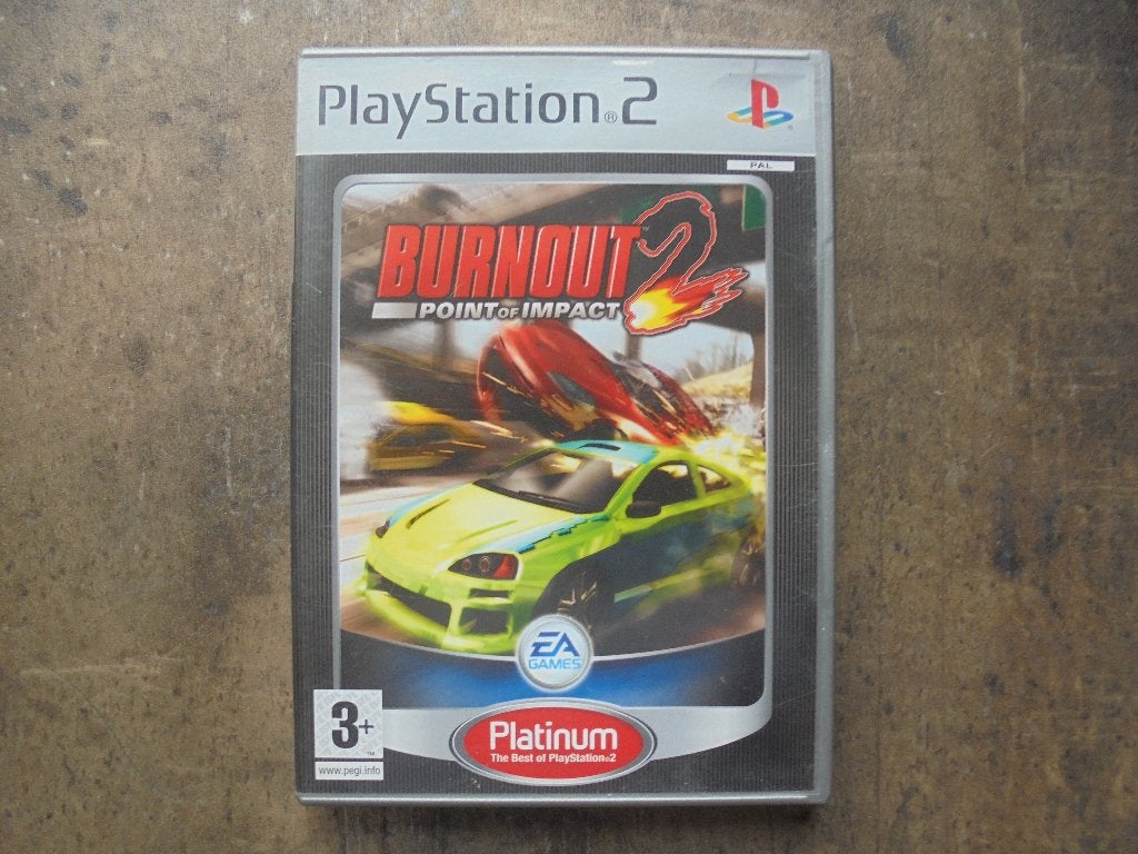 Burnout 2 Point Of Impact voor PS2 (zie foto's), Gebruikt, 1 speler, Racen en Vliegen, Ophalen of Verzenden