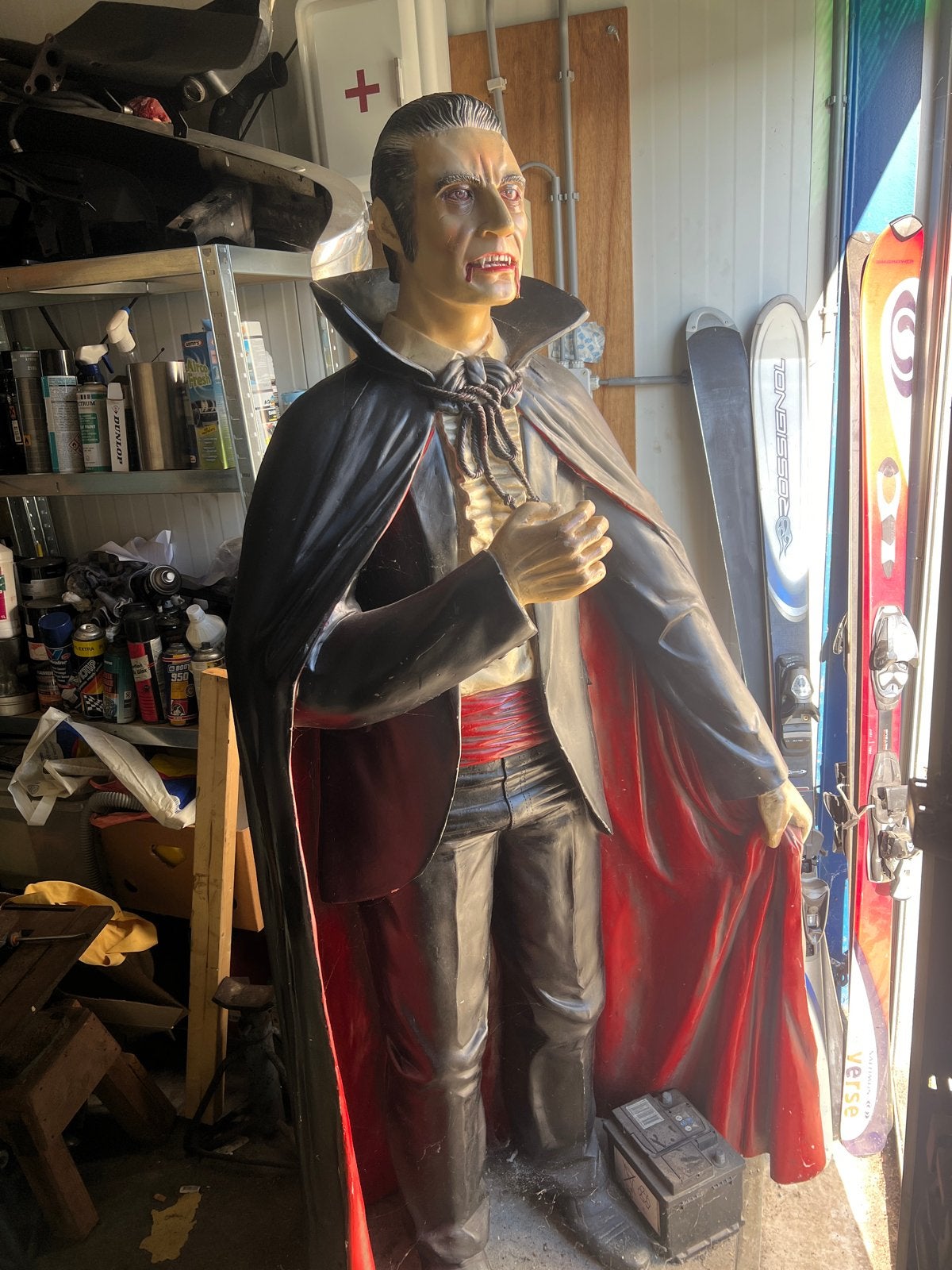 Vintage Dracula Beeld - Levensgroot, Ophalen of Verzenden, Gebruikt, Fantasy