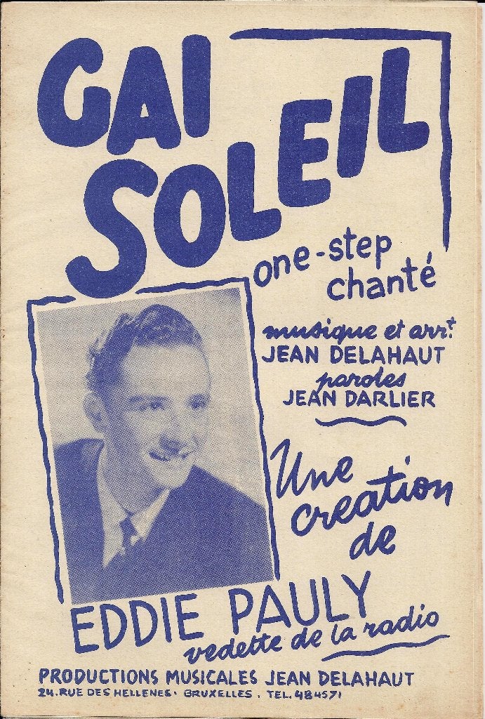 bl1 Cai Soleil door Eddie Pauly -Jean Darlier +Jean Delahaut, Ophalen of Verzenden, Gebruikt, Artiest of Componist, Populair