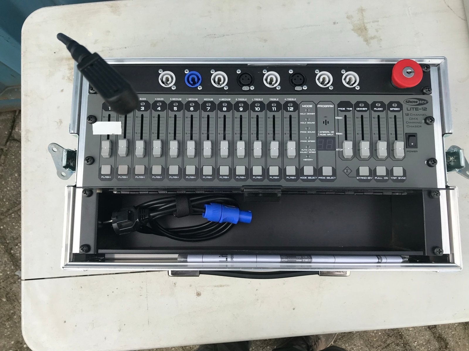 Lichttafel voor special effects in flightcase, Ophalen of Verzenden, Zo goed als nieuw, Licht