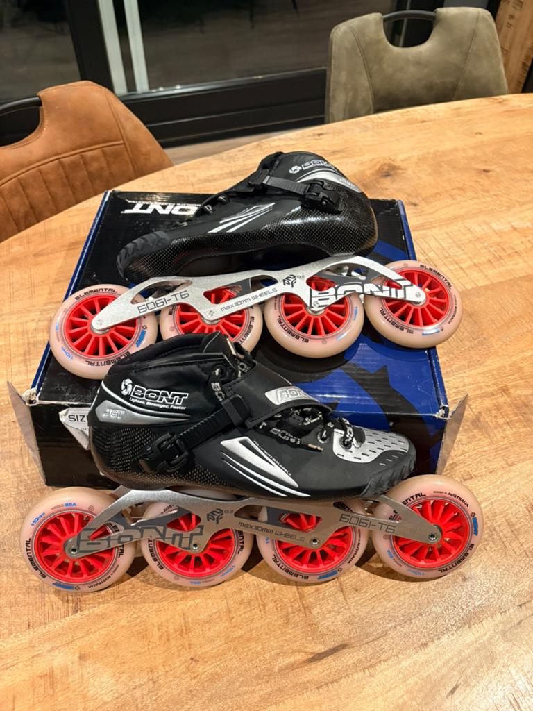 Speedskates Bont Jet2 110mm maat 43 zgan, Sport en Fitness, Skeelers, Ophalen of Verzenden, Zo goed als nieuw