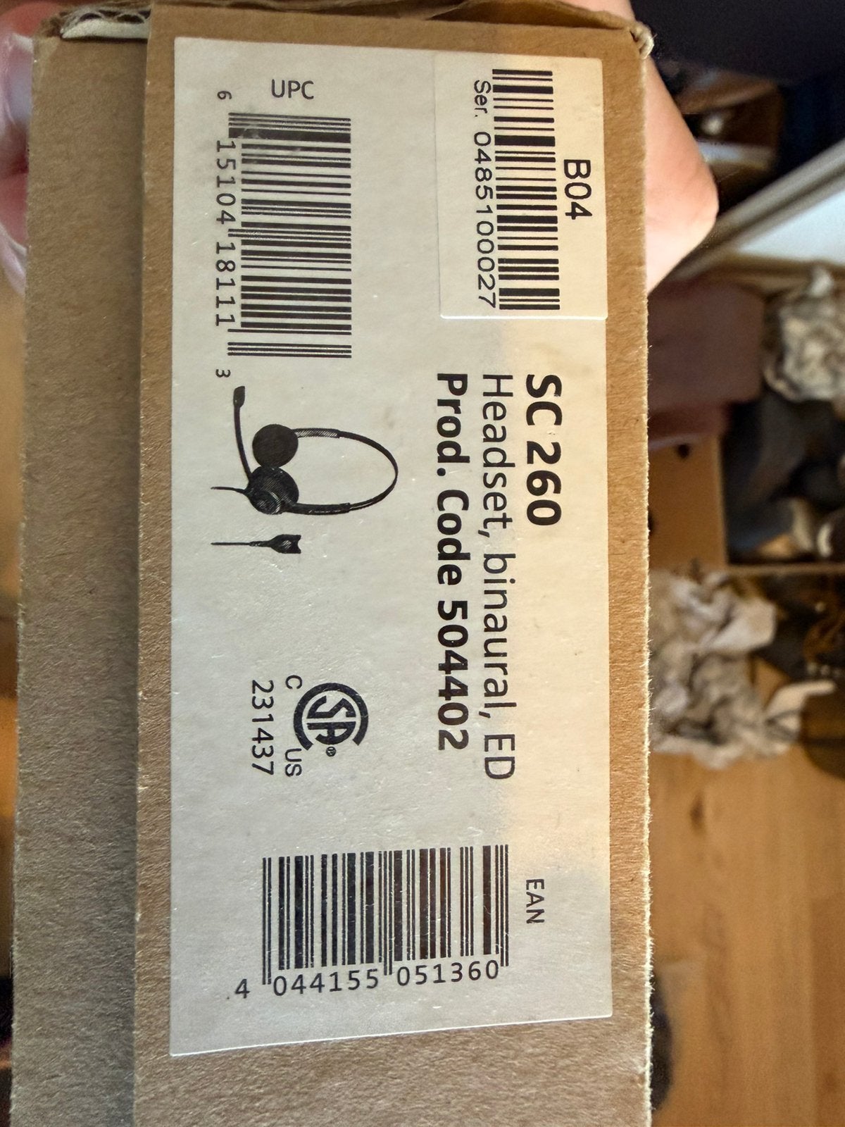Sennheiser SC260 headset, Computers en Software, Ophalen of Verzenden, Inklapbare microfoon, Nieuw
