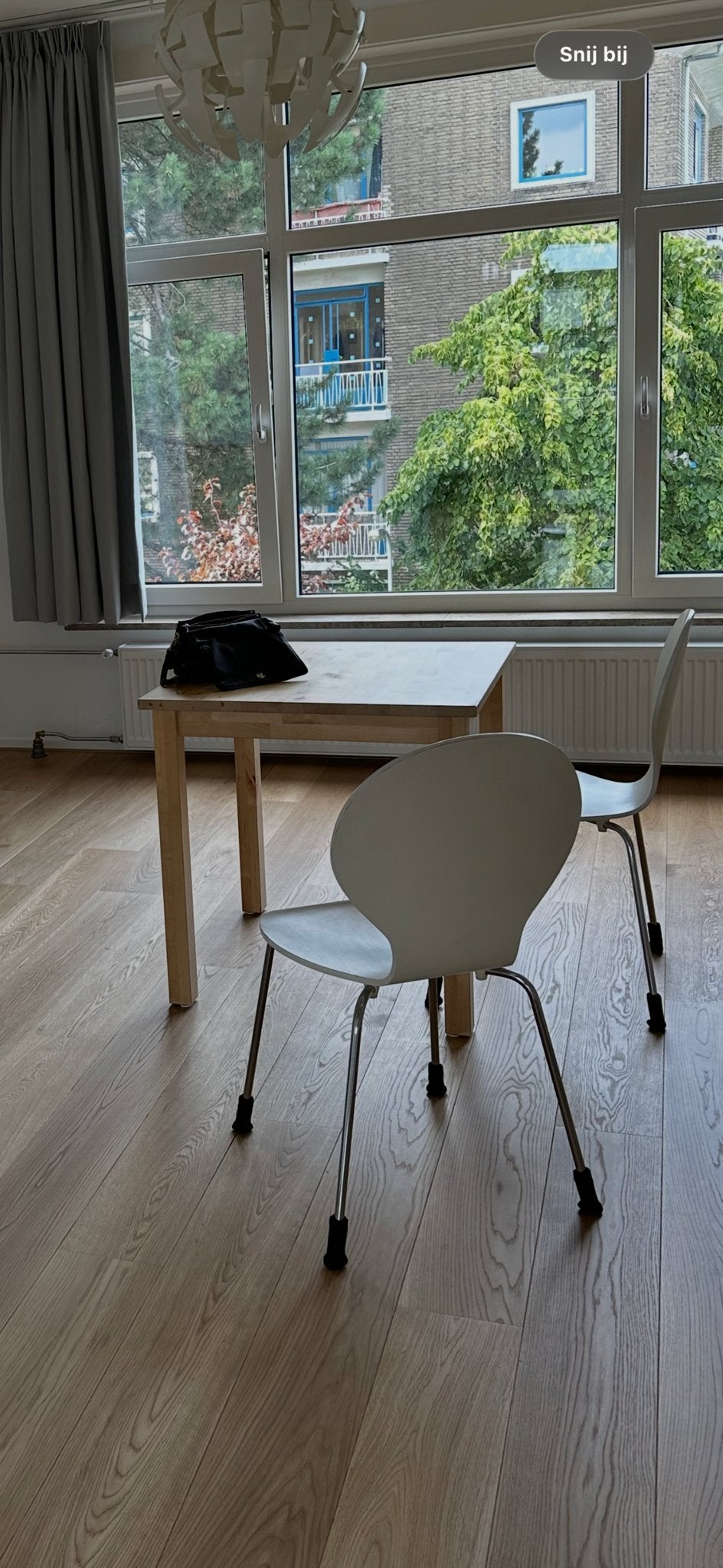 Hard Houten IKEA Norden eettafel 74 bij 74 cm, Ophalen, Gebruikt, Tot twee personen, 50 tot 100 cm