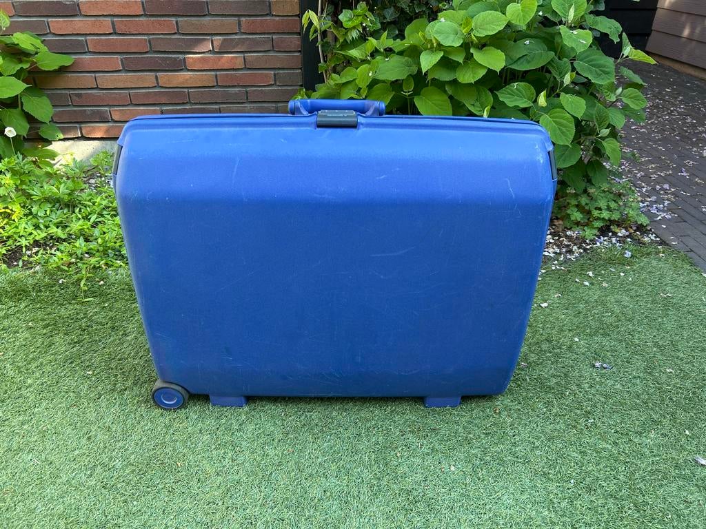 Samsonite Koffer - Blauw, Gebruikt, Sieraden, Tassen en Uiterlijk, Koffers, Ophalen, Hard kunststof, 45 tot 55 cm, Slot