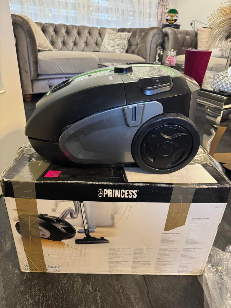 Princess Stofzuiger DeLuxe - Zo goed als nieuw, Witgoed en Apparatuur, Ophalen of Verzenden, Zo goed als nieuw, Stofzak, 1200 tot 1600 watt