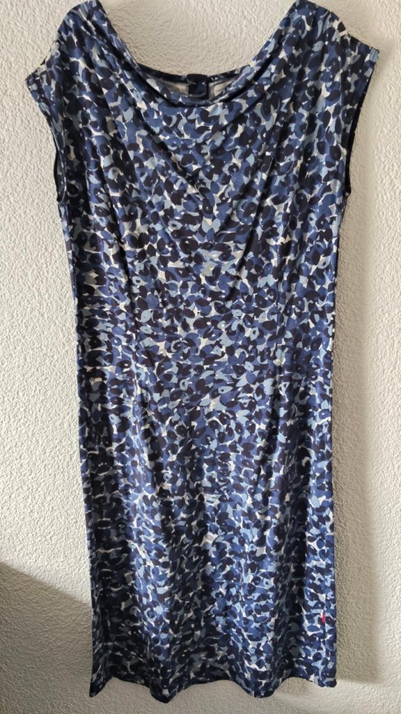 Lange jurk Jackpot L - Blauw met print, totale lengte 112cm, Blauw, Maat 42/44 (L), Jackpot, Ophalen of Verzenden