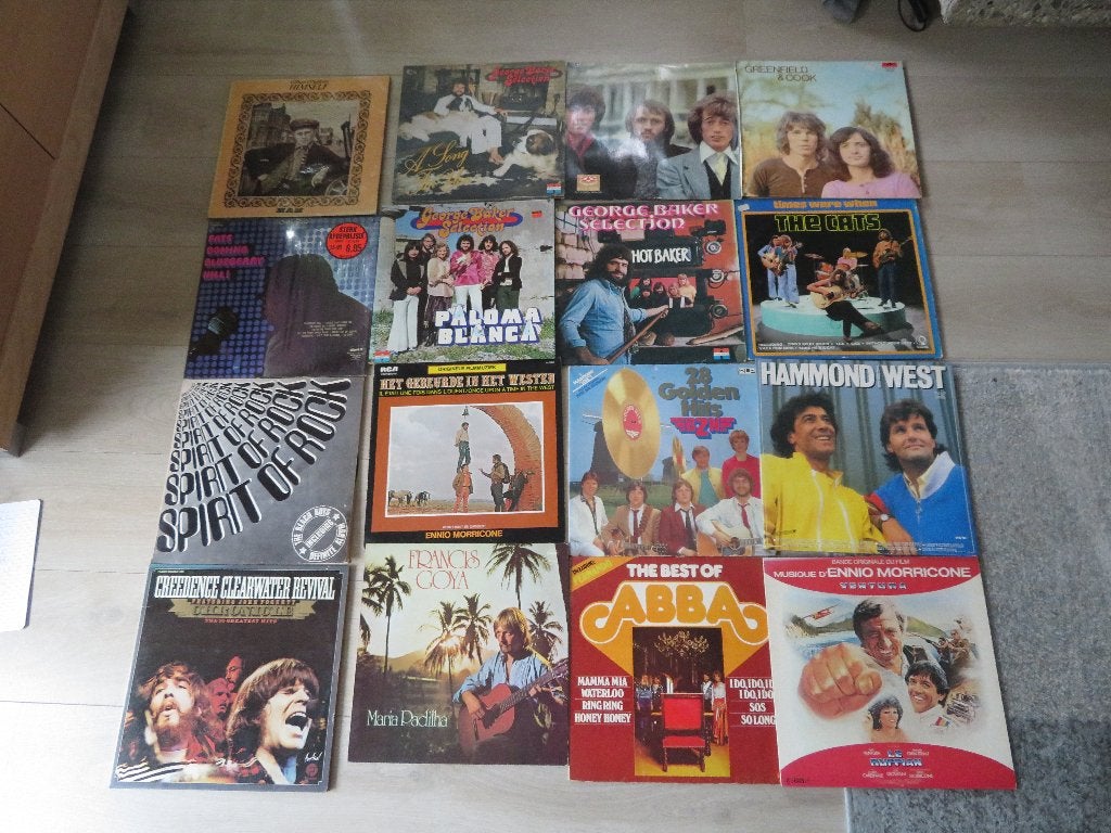 LP vinyl Elpee Beatles, Carpenters Armstrong The Cats Bee, Dubbel-LP, Ophalen of Verzenden, Gebruikt, LP