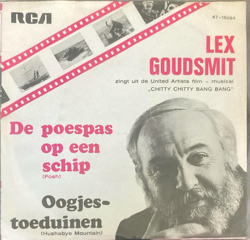 Lex Goudsmit - De poespas op een schip / Oogjestoeduinen, Gebruikt, Filmmuziek en Soundtracks, 7 inch, Single