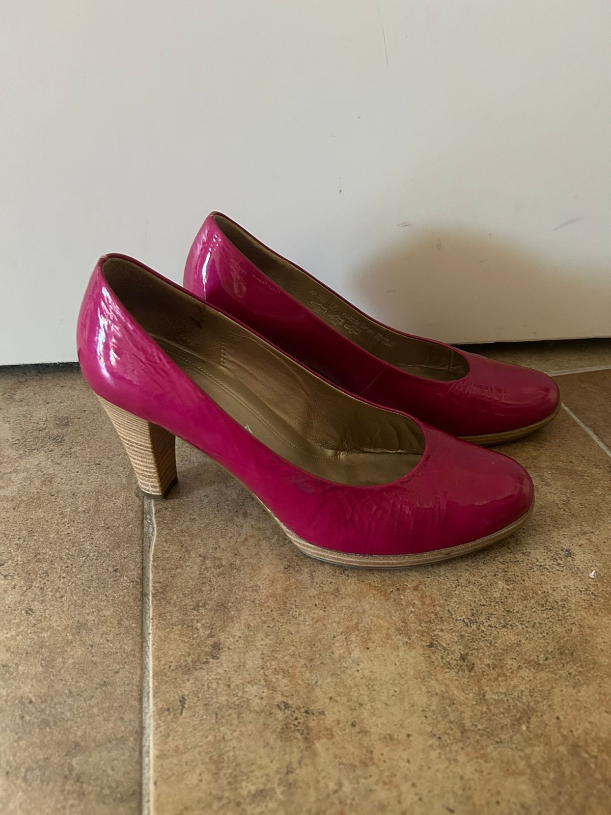 Roze Lak Gabor Pumps maat 40,5 (maat 7), Pumps, Ophalen of Verzenden, Roze, Gedragen