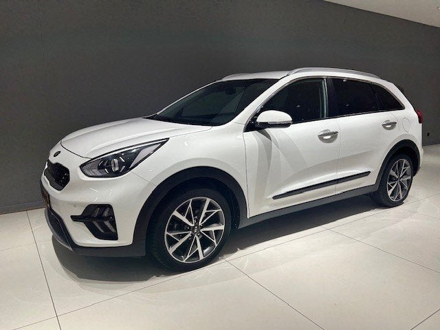 KIA Niro 1.6 GDi Hybrid 141pk DCT6 DynamicPlusLine, Auto's, Gebruikt, Leder en Stof, Wit, Origineel Nederlands