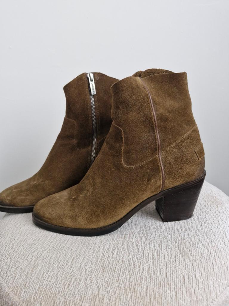 SHABBIES AMSTERDAM enkellaarsjes green mt 42, Kleding | Dames, Schoenen, Zo goed als nieuw, Lage of Enkellaarzen, Groen, Ophalen of Verzenden