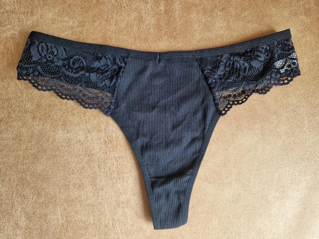 String maat L zwart NIEUW, Verzenden, Zwart, String