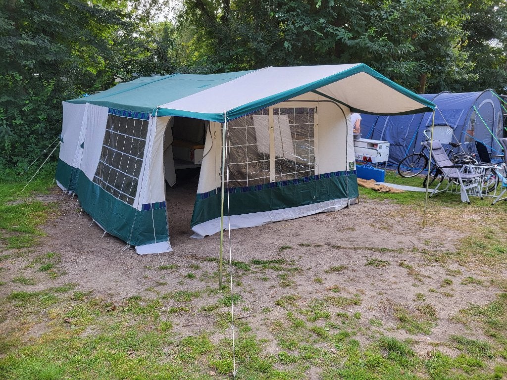 Vouwwagen Conway Cambridge DL met voortent en luifel, Ophalen, Gebruikt, Tot en met 5