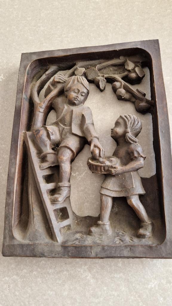 oude brocante wandafbeelding, Ophalen of Verzenden