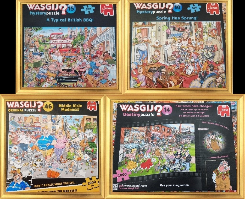 5 wasgij puzzels, Ophalen of Verzenden, 500 t/m 1500 stukjes, Zo goed als nieuw, Legpuzzel