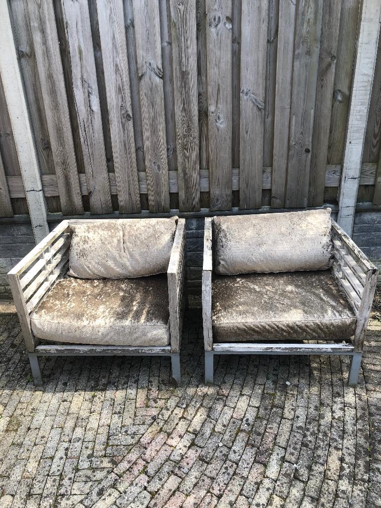 Tuin stoelen Jan des Bouvrie, Ophalen, Gebruikt, Teakhout