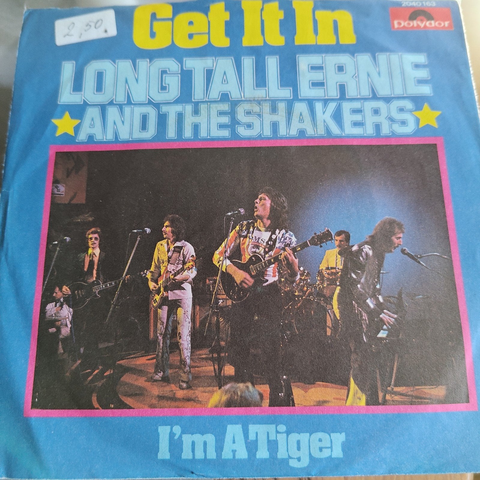 Long Tall Ernie and The Shakers - Get It In / I'm A Tiger, Cd's en Dvd's, Ophalen of Verzenden, Gebruikt, 7 inch