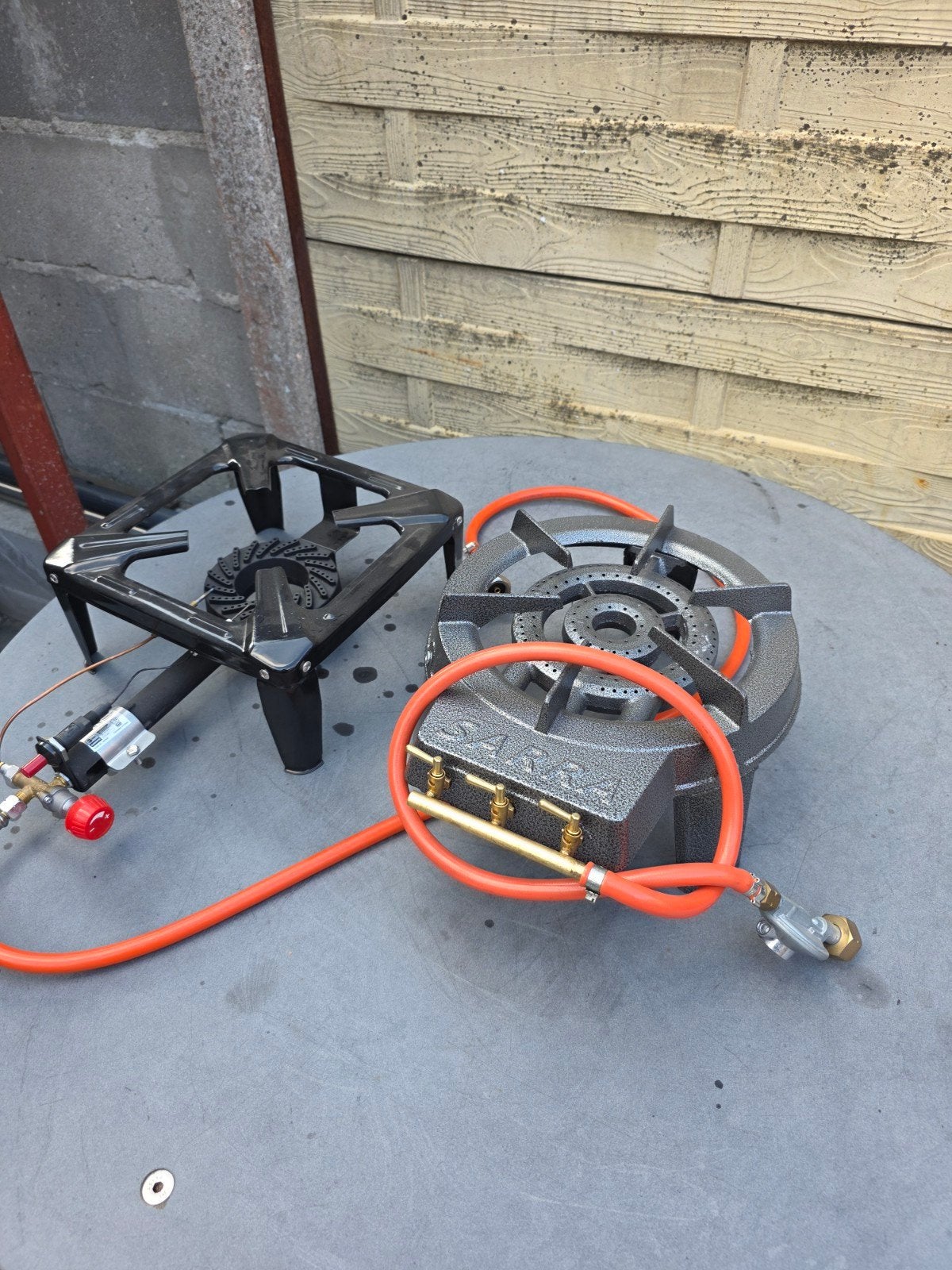 2 nieuwe gasbranders voor grote pan of wokpak, Ophalen, Nieuw