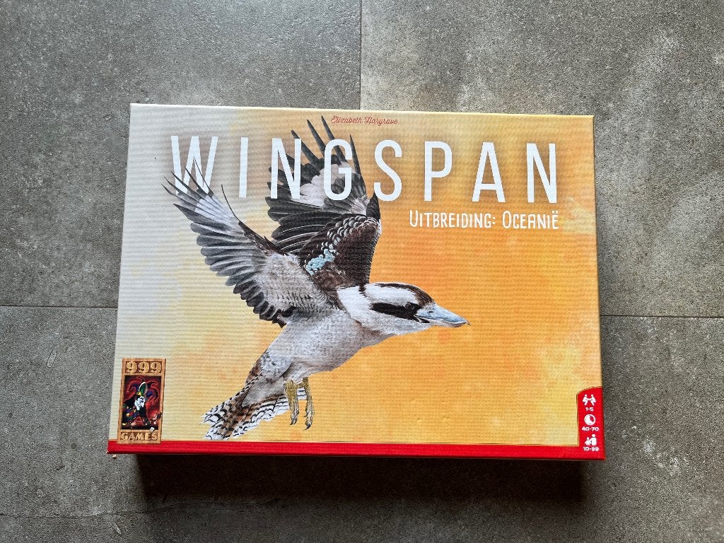 Wingspan – Uitbreiding Oceanië (NL), Hobby en Vrije tijd, Een of twee spelers, Ophalen of Verzenden, Gebruikt, 999 Games