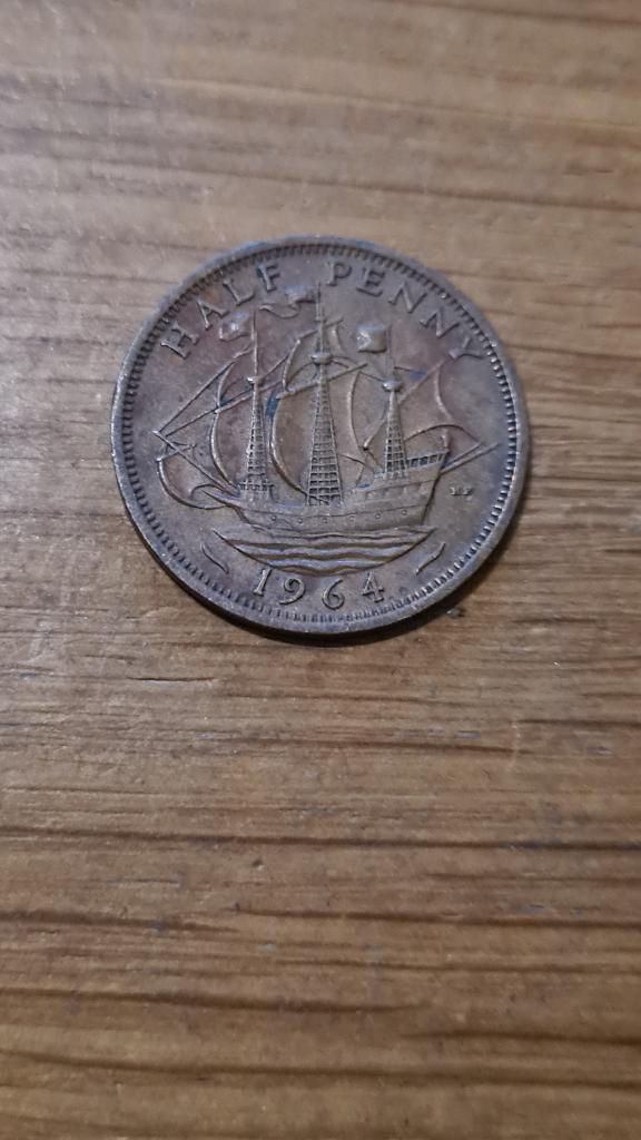 Verenigd Koninkrijk - ½ Penny 1964, Postzegels en Munten, Munten | Europa | Niet-Euromunten, Verzenden, Overige landen, Losse munt