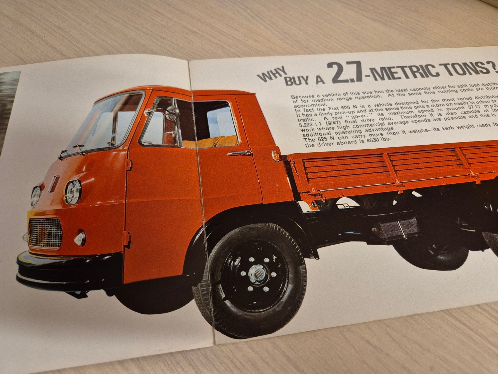 jaren 60 zeldzame Fiat 625 N bestelbus lichte trucks folder, Boeken, Ophalen of Verzenden, Gelezen, Overige merken