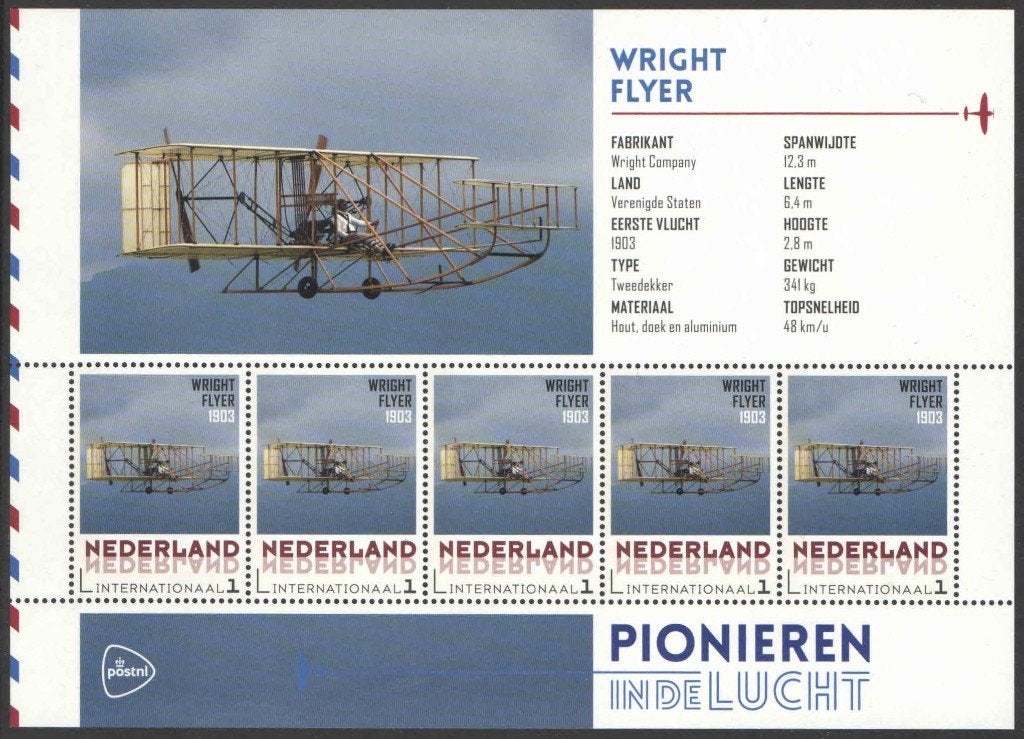 Pionieren in de Luchtvaart: Wright Flyer, Ophalen of Verzenden, Na 1940, Postfris