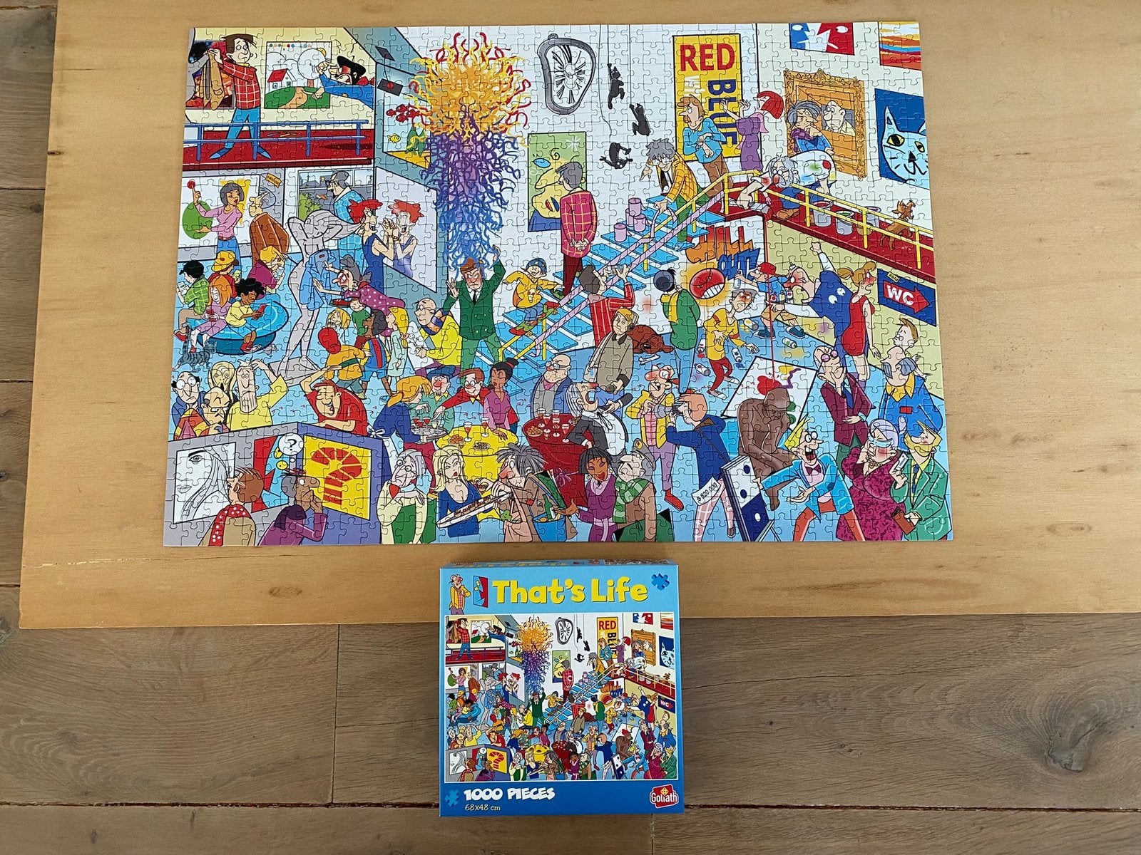 puzzel art gallery of kunstgalerie 1000 stukjes, Ophalen, 500 t/m 1500 stukjes, Zo goed als nieuw