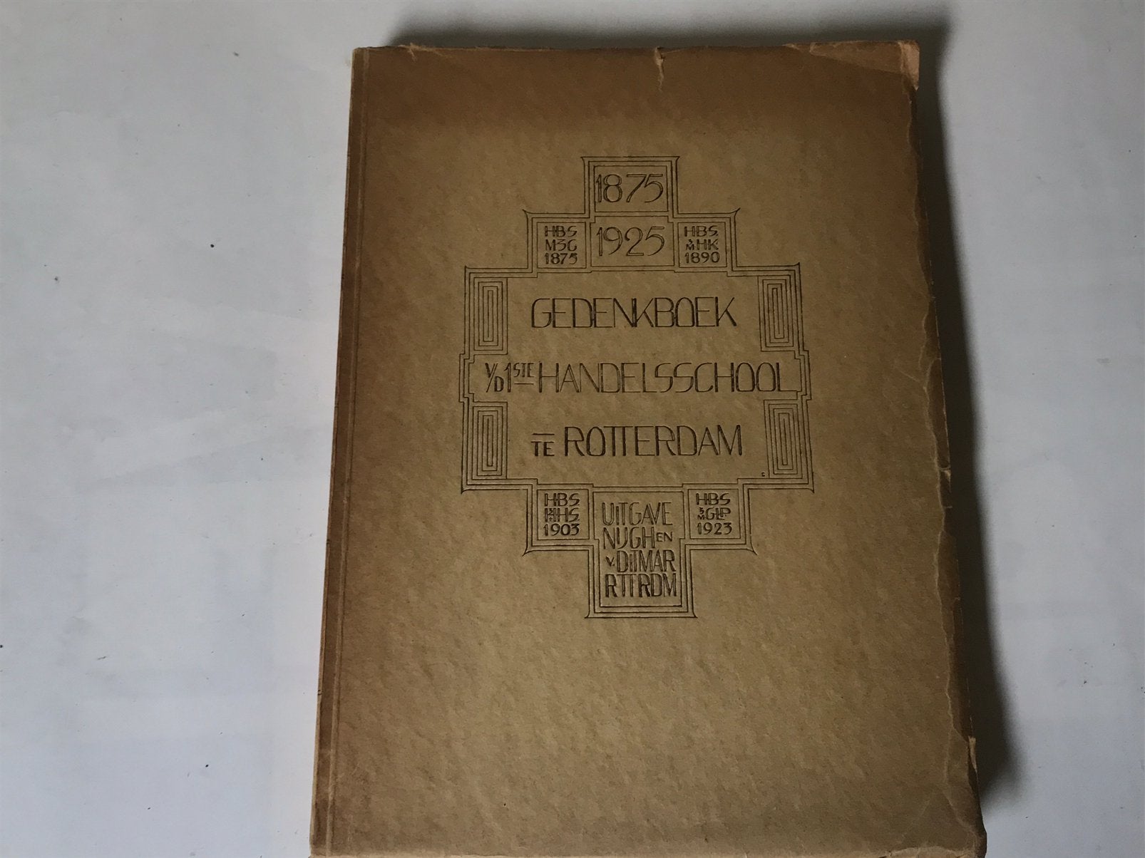 Gedenkboek v/d 1ste Handelsavondschool Rotterdam 1875-1925., Ophalen of Verzenden, Gelezen