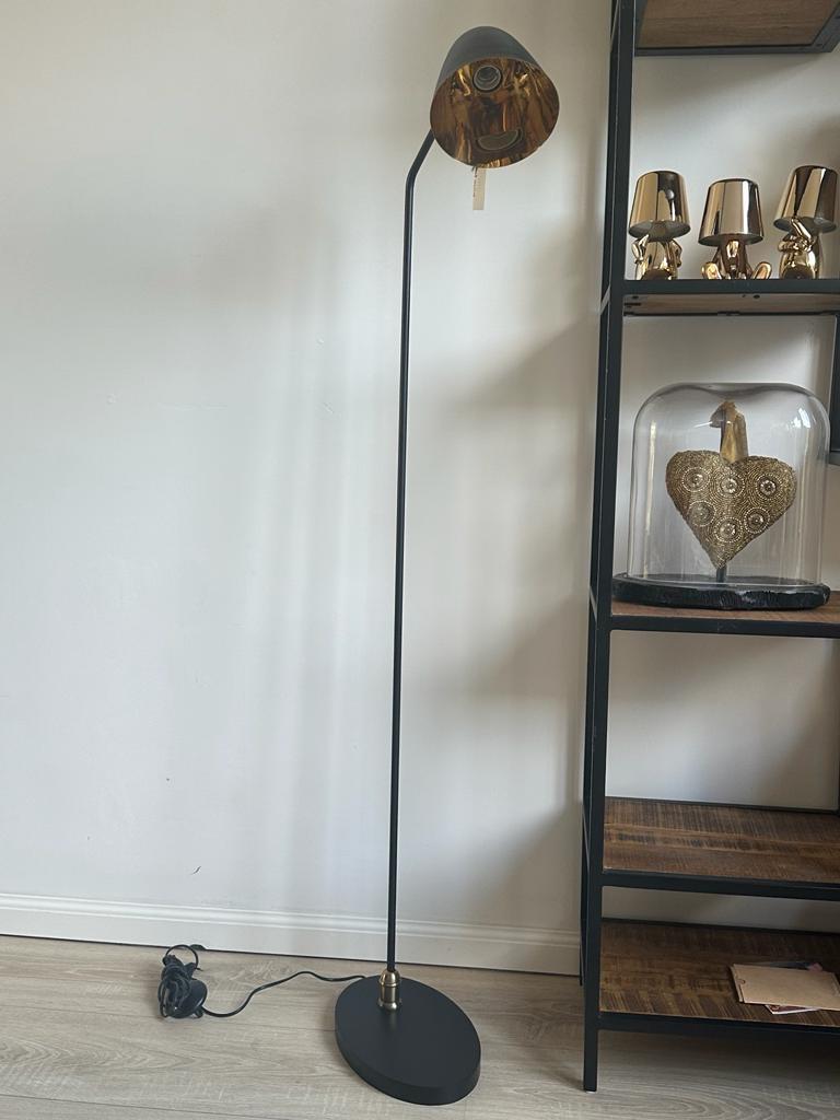 Pols Potten Vloerlamp Floor Oval Zwart/Messing, Huis en Inrichting, Ophalen, Gebruikt, Metaal, 150 tot 200 cm