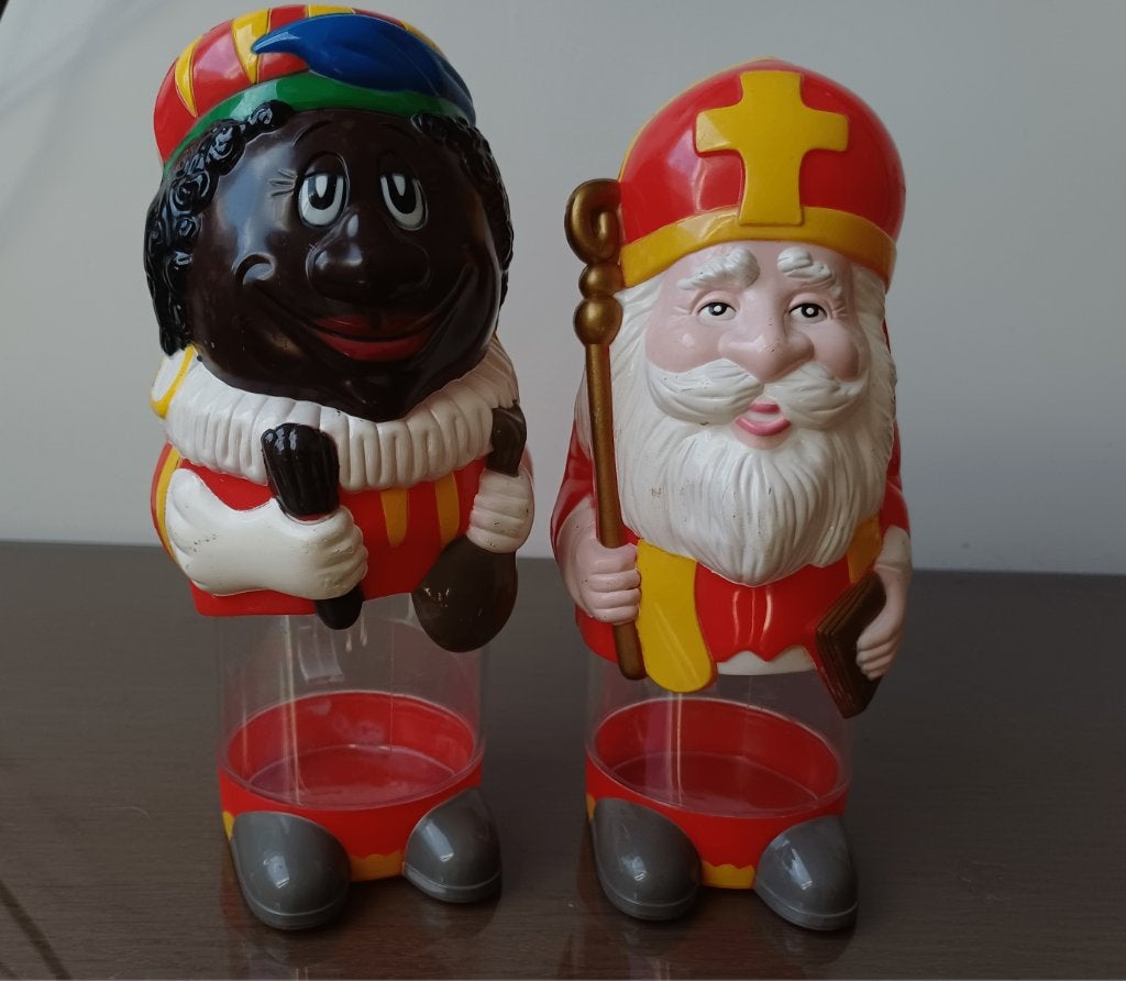 sint en piet snoepcontainer, Verzenden, Gebruikt