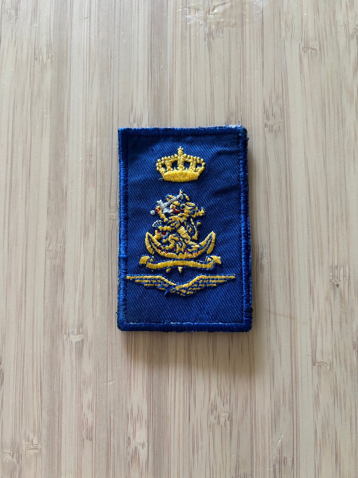 Patch defensie burgermedewerker, Ophalen of Verzenden, Landmacht, Nederland, Embleem of Badge