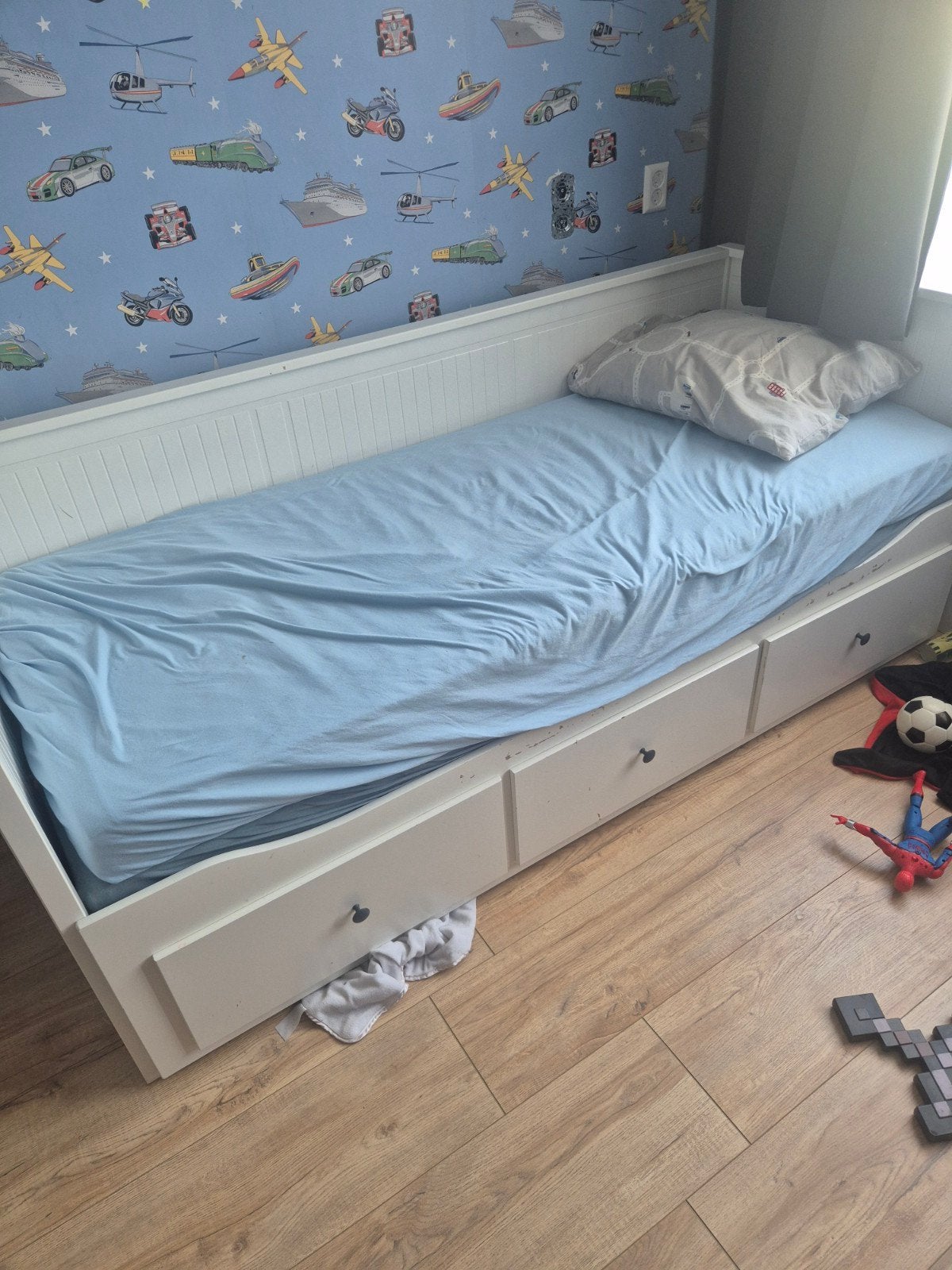 IKEA HEMNES bedbank met 3 lades, Ophalen of Verzenden, Gebruikt, 180 cm of meer, 85 tot 100 cm