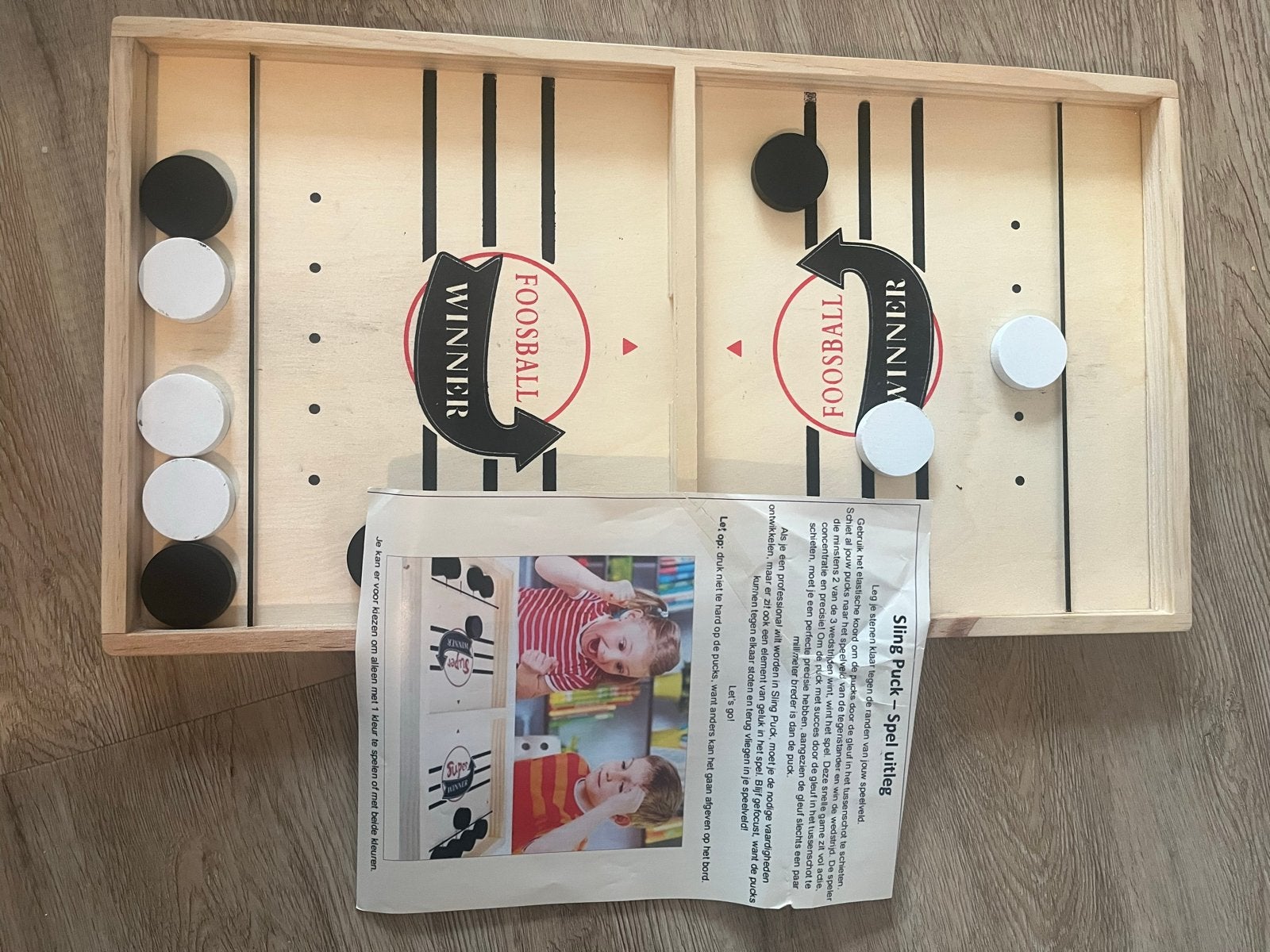 Sling Puck Spel - Foosball Winner, Een of twee spelers, Ophalen of Verzenden, Zo goed als nieuw