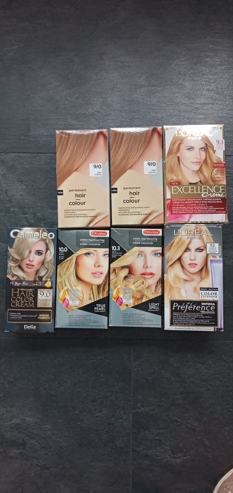 7 pakken nieuwe haarverf, Ophalen of Verzenden, Nieuw, Ogen